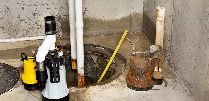 Installing Sump Pump in Finished Basement in West Haven, CT
